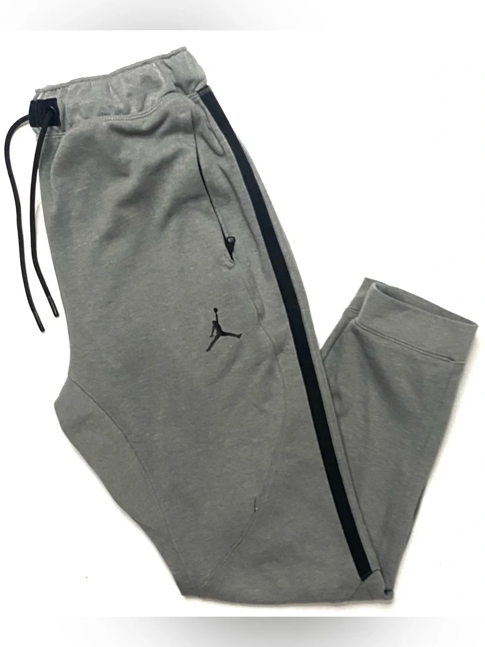 Nike Air Jordan Men’s Dark Gray Dri-Fit Tailored Slim Fit Joggers Sweatpants M